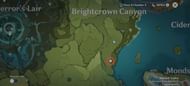 Carrot location in Genshin Impact: Brightcrown canyon